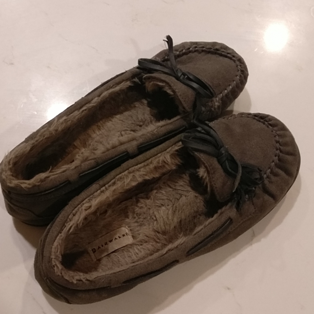 Grey moccasins